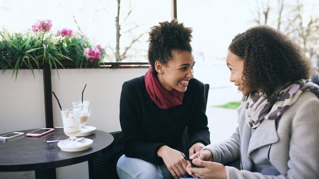woman sharing personal story