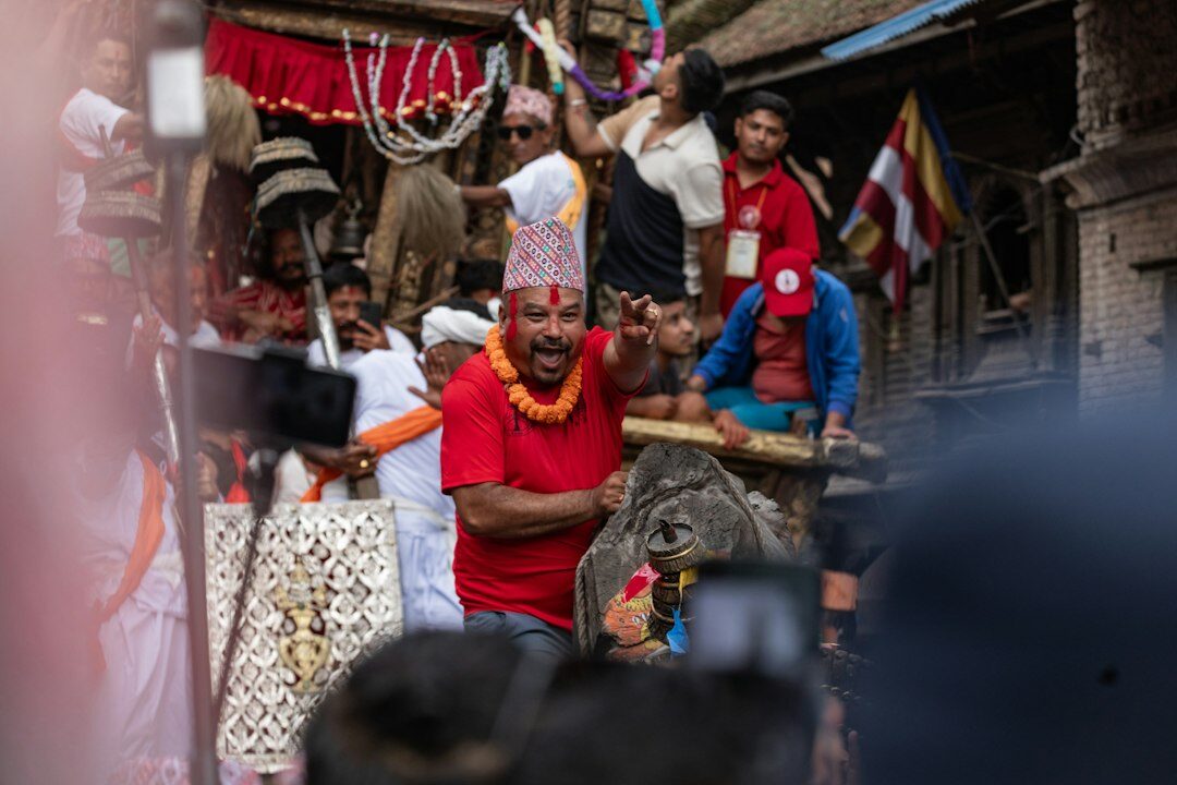 documentary photographer with locals