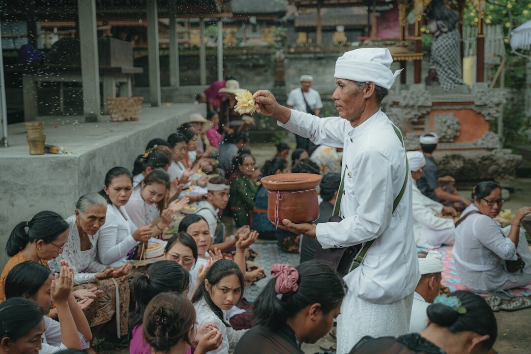 community meeting in village