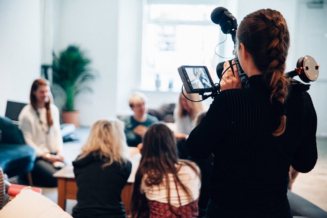 photographer conducting interview